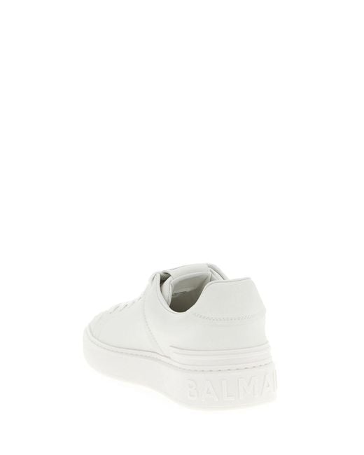 Balmain White B-Court Sneaker for men