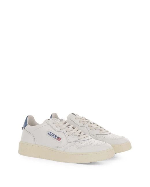 Autry White Medialist Low Sneakers for men