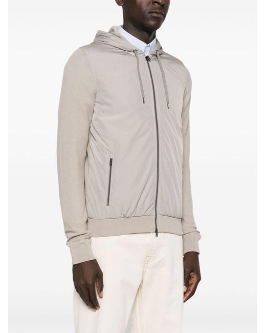 Herno Gray Nylon And Cotton Blouson Jacket for men
