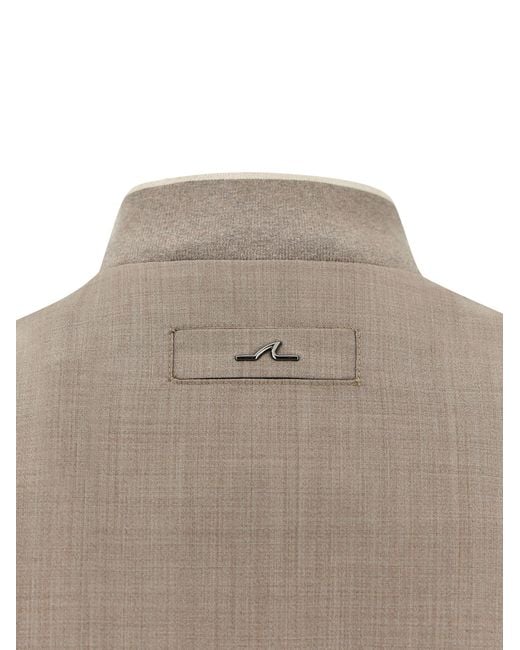 Paul & Shark Brown Hybrid Bomber Jacket for men