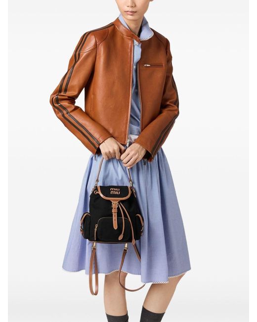 Miu Miu Black Zaino