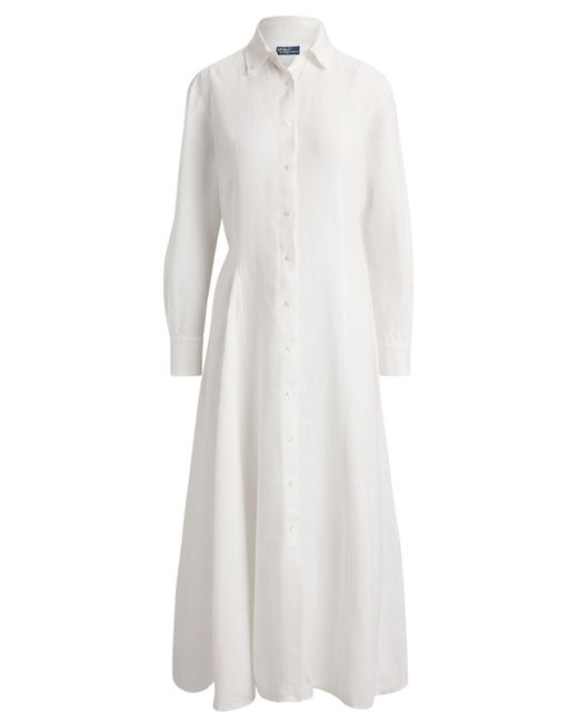 Polo Ralph Lauren White Long Shirt Dress