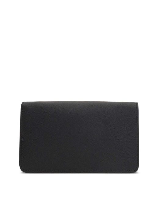 Borsa a tracolla mini in pelle nera di Prada in Black