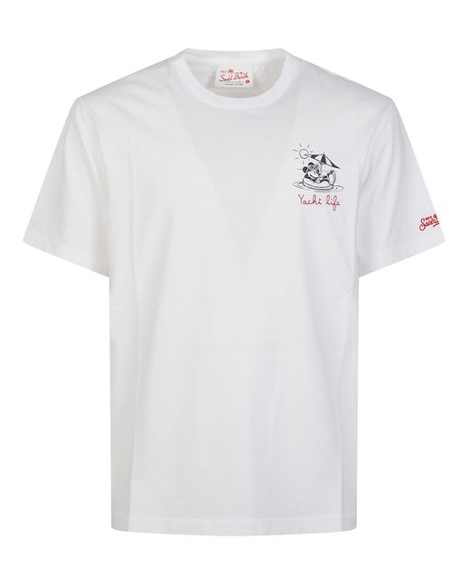 Mc2 Saint Barth White Yacht T-Shirt for men