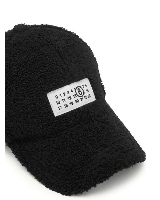 MM6 by Maison Margiela Black Logo Baseball Cap