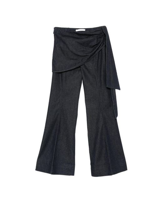 Zimmermann Blue Valiant Flared Denim Jeans