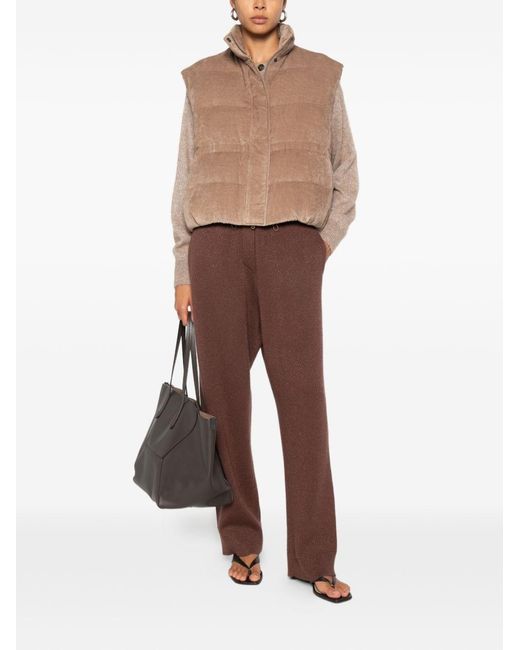 Brunello Cucinelli Brown Down Vest