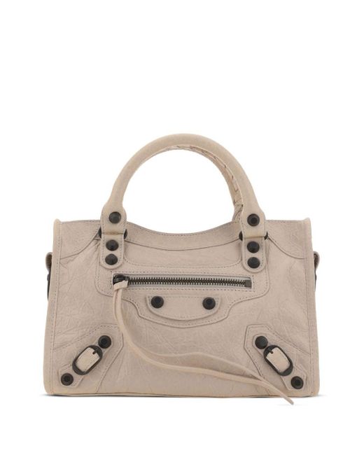 Borsa City Mini di Balenciaga in Natural