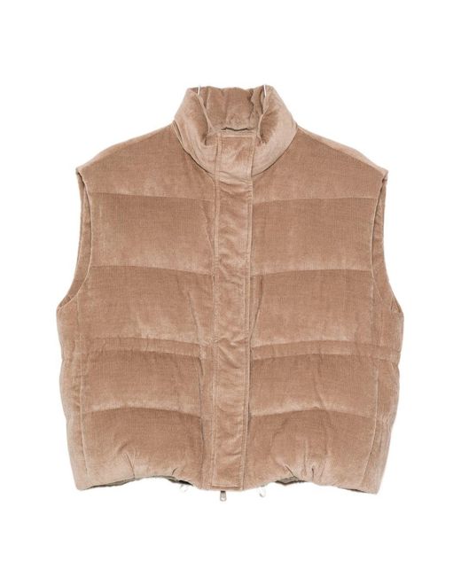 Brunello Cucinelli Brown Down Vest