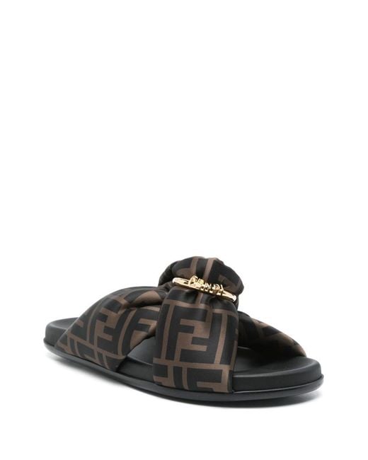 Fendi Black Feel Slide