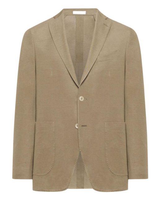 Boglioli Natural Double-Breasted Jacket With Notched Lapel And Tailored Fit for men