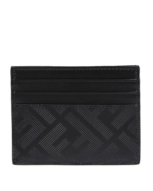 Porta Carte Con Logo- Uomo di Fendi in Black da Uomo