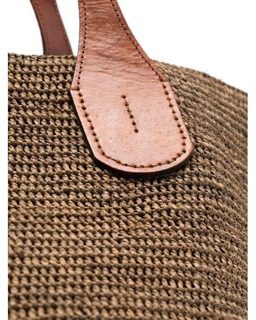 IBELIV Brown Tokyo Ii Raffia Tote Shoulder Bag