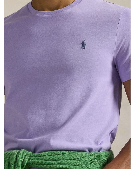 Polo Ralph Lauren Purple Cotton T-Shirt for men