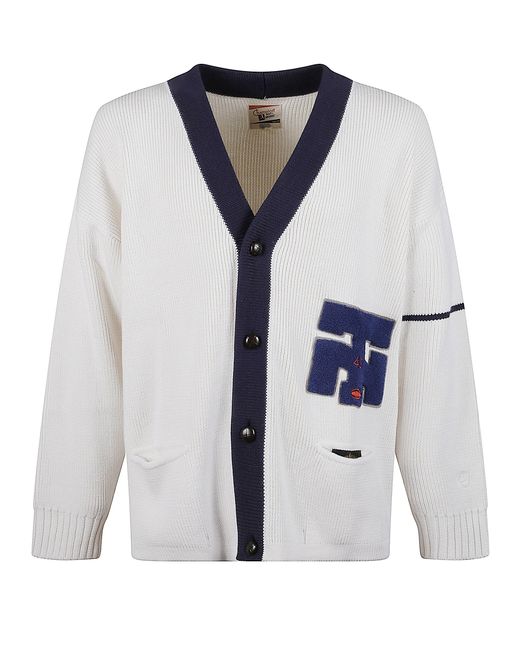 Champion White Wool Cardigan for men