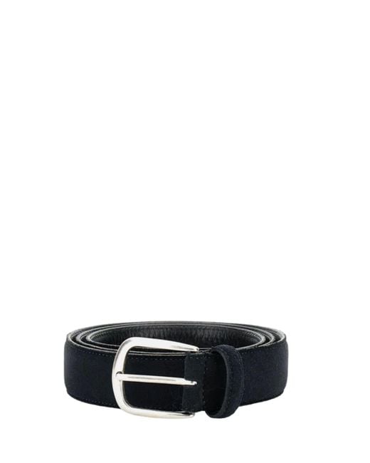 Alberto Luti Black Belt With Square Buckle for men