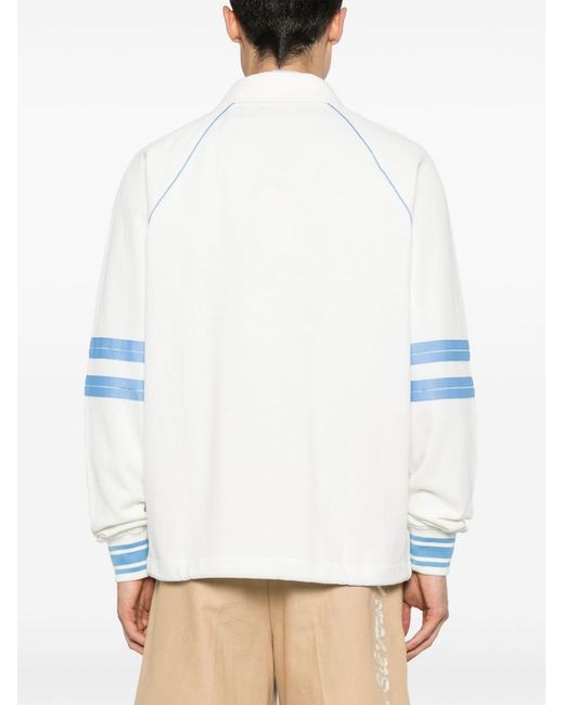 Drole de Monsieur White Polo Shirt With Logo for men