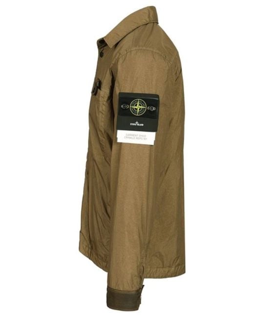 Stone Island Green Coach Jacket for men
