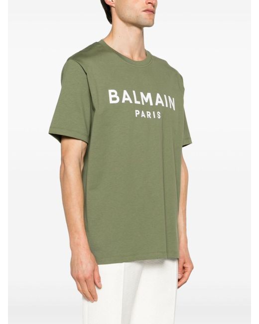 Balmain Green T-shirts And Polos for men