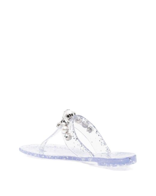 Casadei White Thong Sandals