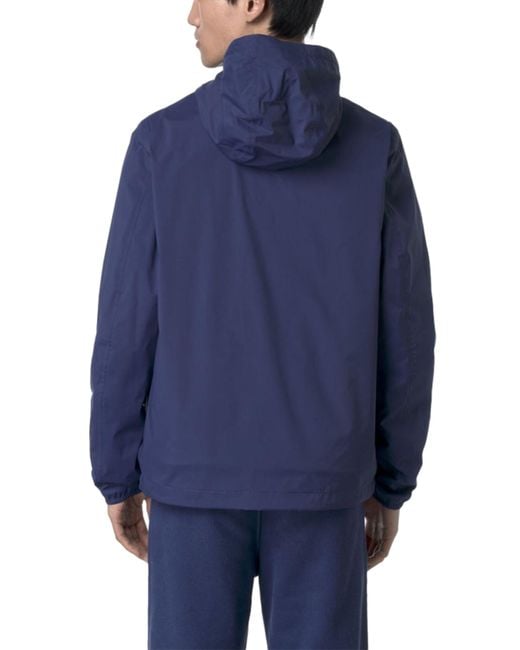 K-Way Blue Stretch Nylon Jacket for men