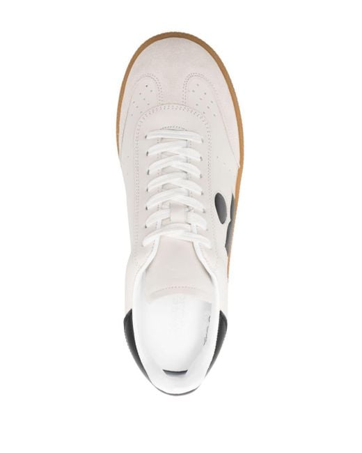 Isabel Marant White Bryce Leather Sneakers
