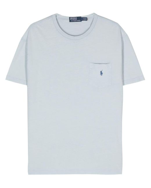 Polo Ralph Lauren Blue T-shirt With Pocket for men