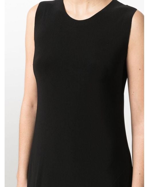 Norma Kamali Black Sleveless Long Dress