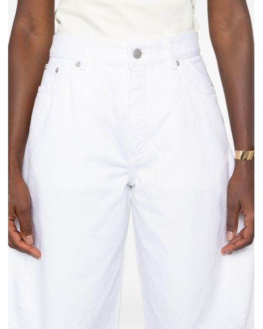 Alaïa White Rodeo Denim Cotton Jeans
