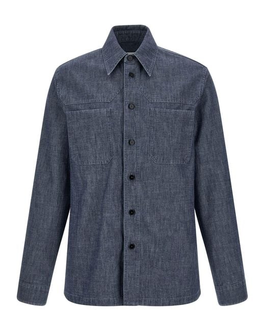 Jil Sander Blue Shirt 203 for men