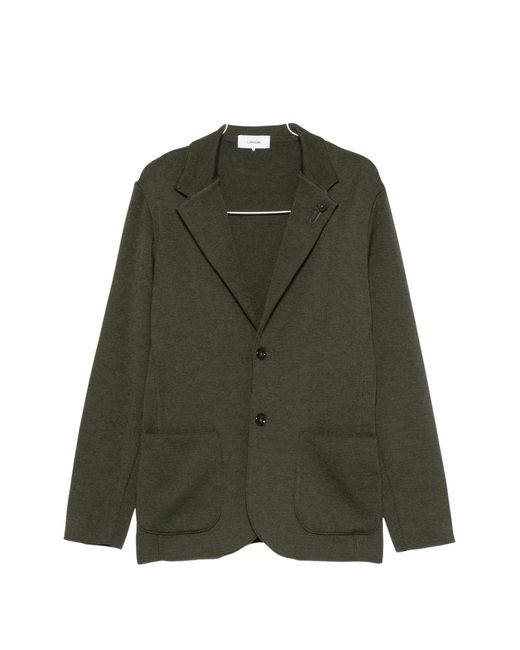 Lardini Green Button-Fastening Blazer for men