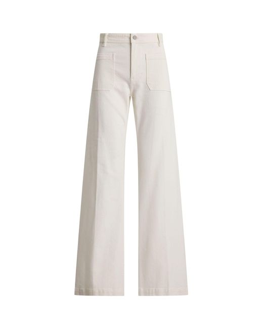 Polo Ralph Lauren White Denim Trousers