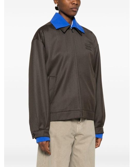 Miu Miu Multicolor Nylon Blouson Jacket