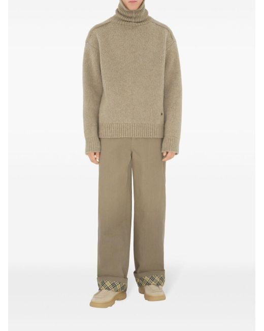 Burberry Natural Comfortable Fit Trousers for men