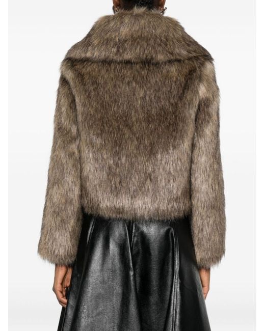 Thelaurent Brown Faux Fur Jacket