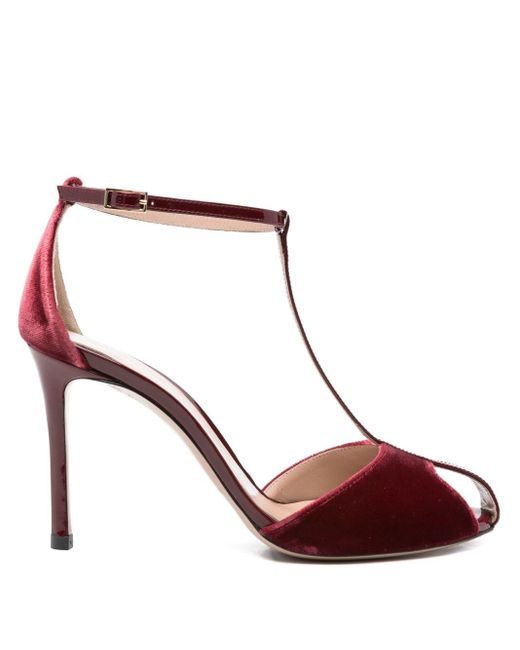 Emporio Armani Brown T-Bar With Heel