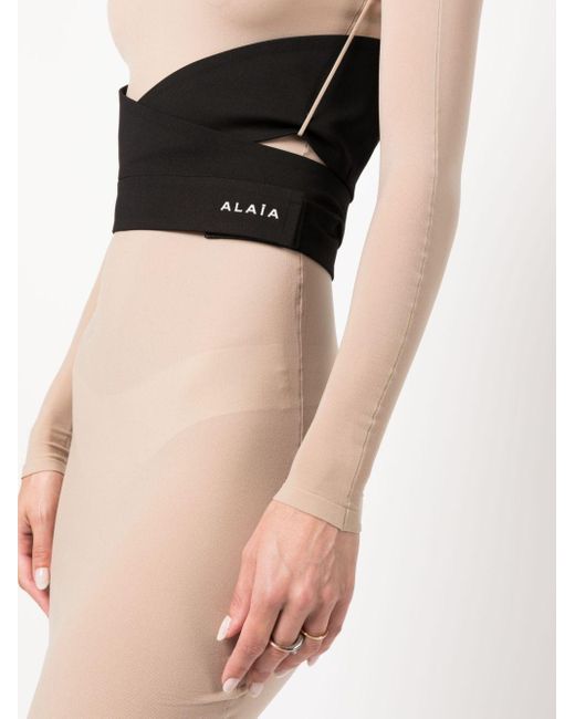 Alaïa Black Second Skin Midi Dress