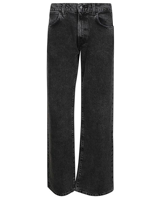 AMISH Black Jeans With Logo for men