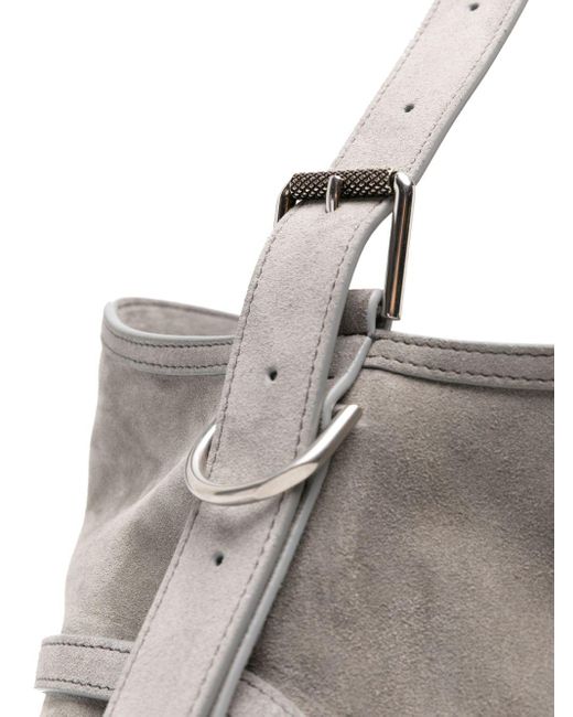 Givenchy Gray Voyou Medium Suede Leather Shoulder Bag