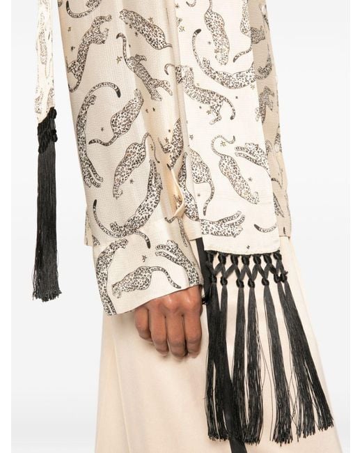 Forte_forte White Fringed Shirt