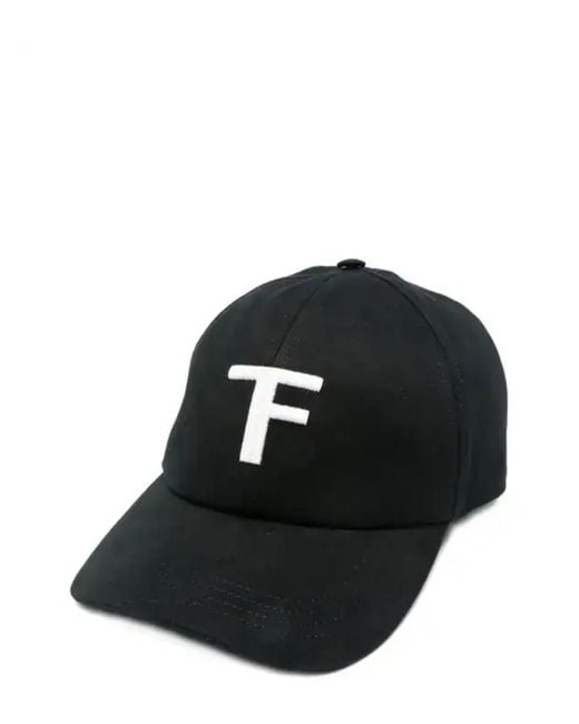 Tom Ford Black Cotton Baseball Cap for men