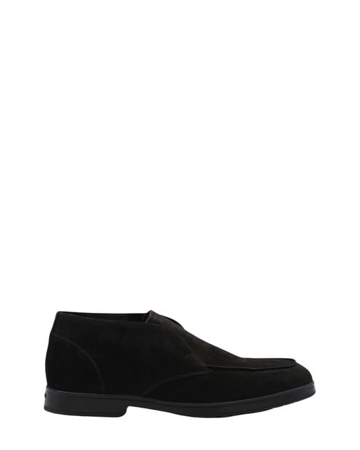Doucal's Black Suede Desert Boots for men