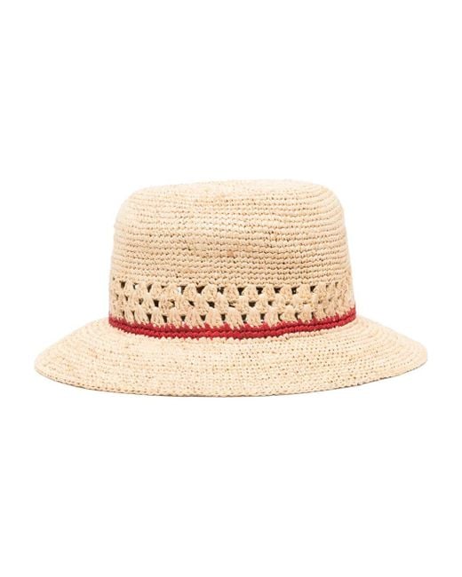 Paul Smith Natural Straw Fedora Hat for men