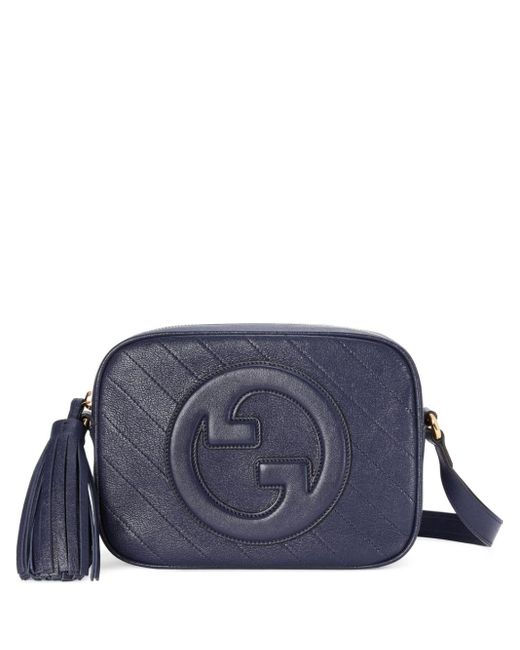 Gucci Blue Small Blondie Leather Shoulder Bag
