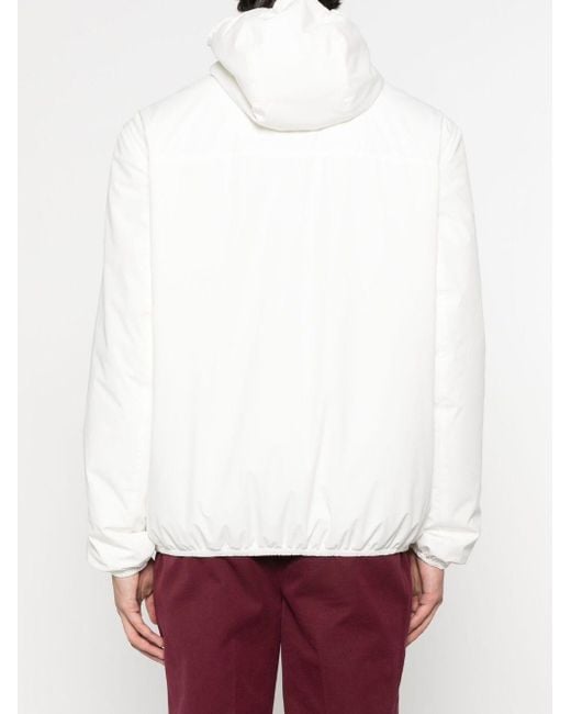 Brunello Cucinelli White Nylon Blouson Jacket for men