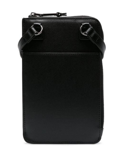 Emporio Armani Black Logo-print Wallet Phone Pouch