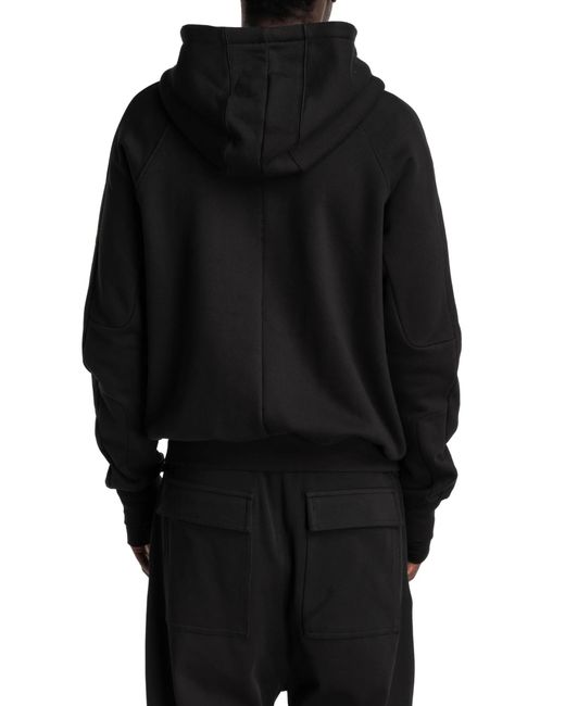 Thom Krom Black Zip-Up Hoodie for men