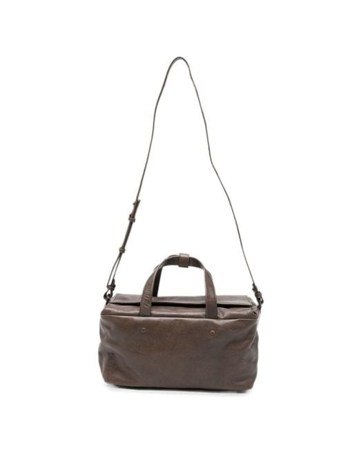Lihann George White Lili Leather Tote Bag