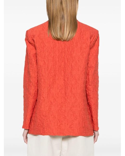 Harris Wharf London Red Cotton Blend Blazer Jacket