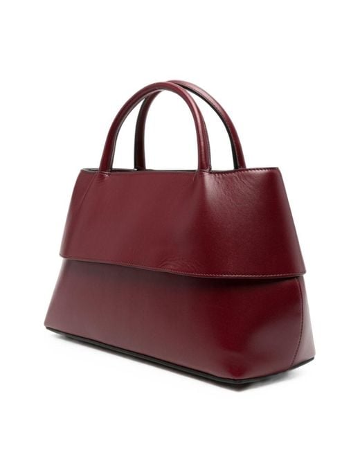 Totême Purple Mercer Small Leather Shoulder Bag